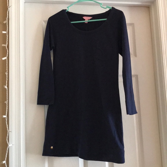 Long sleeve navy Lilly dress!! - Picture 1 of 3